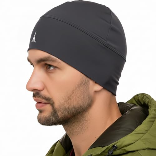 French Fitness Revolution   Gorro para Correr, Forro de Casco para el Running   Retención Térmica Óptima y Absorción de la Humedad   Ideal para Llevar Debajo del Casco   Charcoal Gray