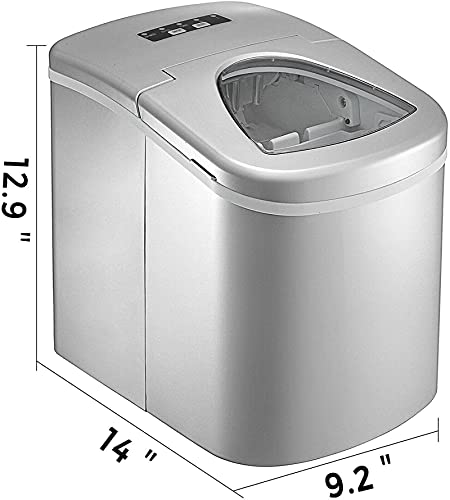 Máquina automática para hacer hielo de mesa, carcasa de ABS, capacidad de 2,2 L, para uso doméstico y comercial miniatura 6