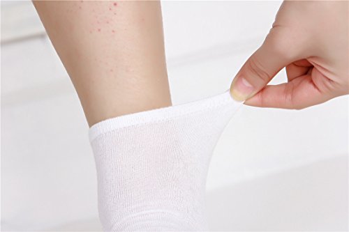 Image of EABERN Womens Thin Cotton Socks,Soft Breathable Casual Above Ankle Crew Socks 6 /9 /12 Pairs