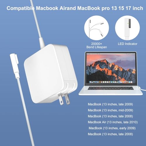 Image of 85W Replacement Power Adapter for 85W Magnetic Charger for MacBook Pro Air Pro-13 /15 /17 in-Retina Display-L-Tip