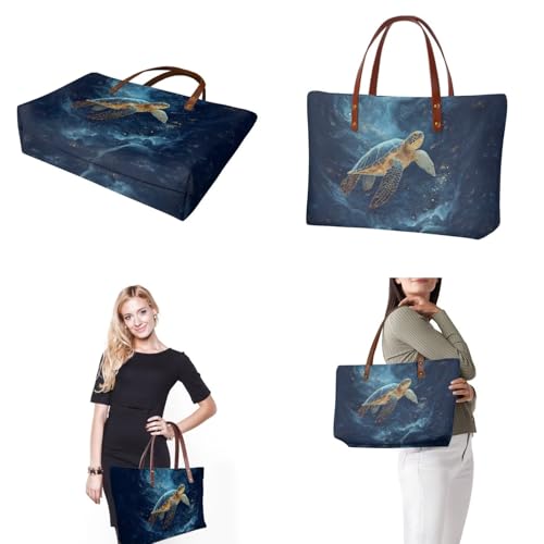 Image of Top Handle Purse for Women, Large Tote Handbag With PU Wallet Set, Gift for Mom