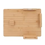 Topiky Adaptives Einhand-Schneidebrett, Multifunktionales Küchenwerkzeug mit Brotstopp, Holzschneidebrett für die Küche, Ideale Geschenke für Senioren, Schlaganfallüberlebende und Amputierte