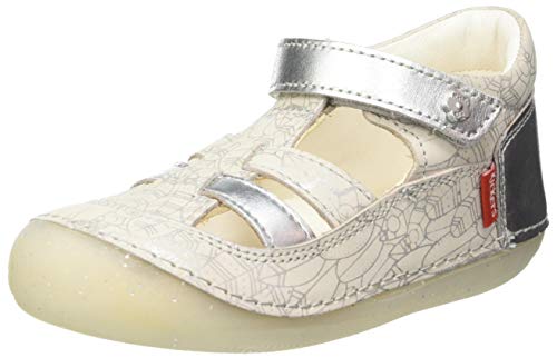 Kickers Sushy, Salomés Fille, Argent, 20