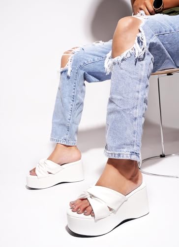 Image of TRYME Casual and Classy Light Weight Comfortable & Trendy Party Platform Heel Sandals for Girls & Women