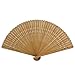 Healifty Bambus Handfächer Vintage Fan Holz Hand Fan Hochzeit Bridal Party gefallen (braun)