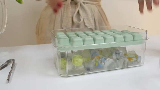 Bandejas de hielo con tapa y contenedor, pack 2 miniatura 7