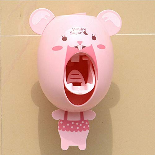 Dispenser automatico di dentifricio nuovi capretti animali del fumetto sveglio Set Design del fumetto bagno famiglia portaspazzolino (Color : 1)