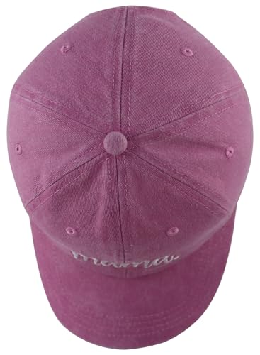 Image of SHANVANKE Funny Mama Hat for Women, Adjustable Washed Cotton Embroidered Mom Baseball Cap