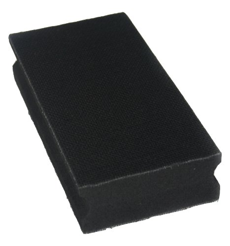 Hand Sanding Block 70x125mm -Both Sides usable for Velcro Discs - Sanding Block for Hand use with Sanding Paper - DFS