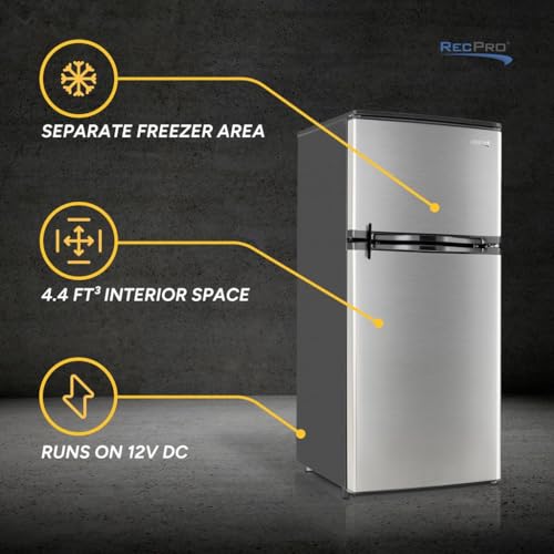 RecPro 4.4 Cu Ft RV Refrigerator