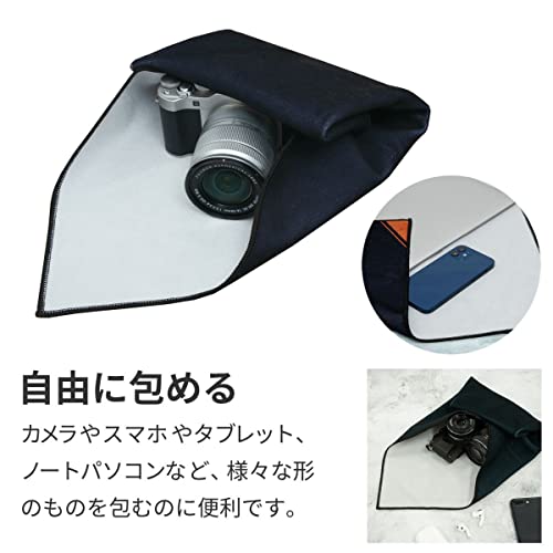 KING ピタッとマルチクロス 48cm×48cm オレンジ PTMX480 OR カメラ レンズ 時計 スマートフォン タブレット 液晶画面