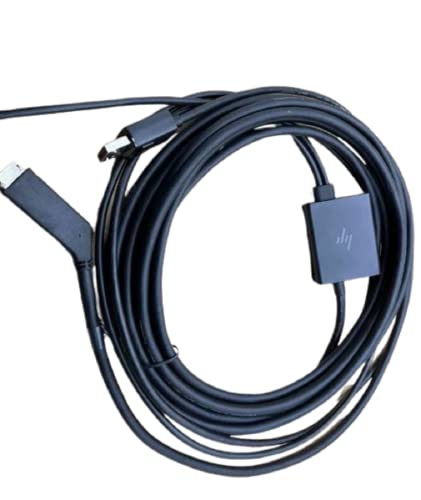 ocul 6-Meter VR Glasses Cable for HP Reverb G2 VR Headset, DisplayPort, Tangle Free, Black, 1 Pack
