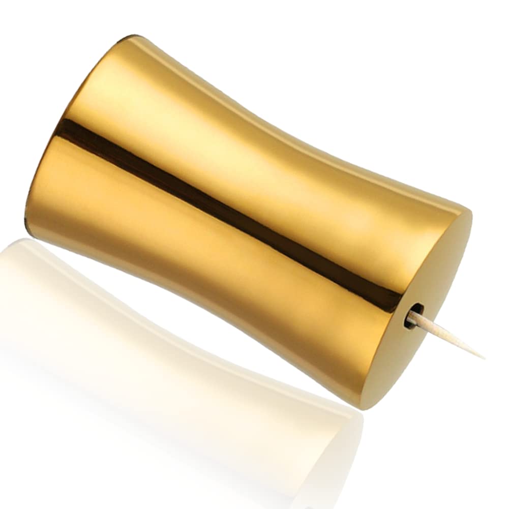 Casiler Gold Toothpick Holder, Stainless Steel Toothpick Dispenser Storage Organizer Box For Home Restaurant Kitchen Table