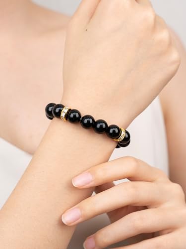 SENLLY Unique Gift Bracelet for Women, Crystal Beaded Stretch Jewelry - image 3