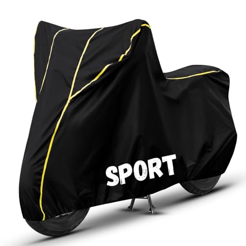 Image of Bike Cover for Sport 100% Waterproof, Dustproof & Scratch Resistant| Fully Bottom Elastic UV Resistant Heavy Duty Body Cover | All Weather Outdoor Use