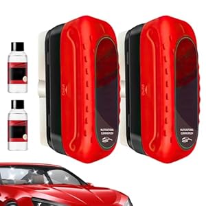 Paquete de 2 cepillos de limpieza de película de aceite automotriz, limpiador de vidrio Clear Vision para ventanas de automóvil, herramienta de limpieza de parabrisas antilluvia y antivaho para