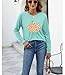BAOKUAN Womens Pumpkin Graphic Sweatshirts Crewneck Casual Fall Long Sleeve Tops