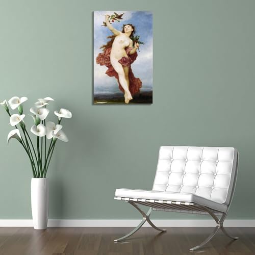 Tableau Bouguereau reproduction art retro pour salon elegant - 4