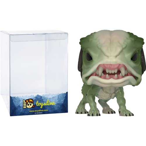 Funko Predator Hound (Chase): P o p ! Movies Vinyl Figurine Bundle with 1 Compatible 'ToysDiva' Graphic Protector (621-31305 - B/A)