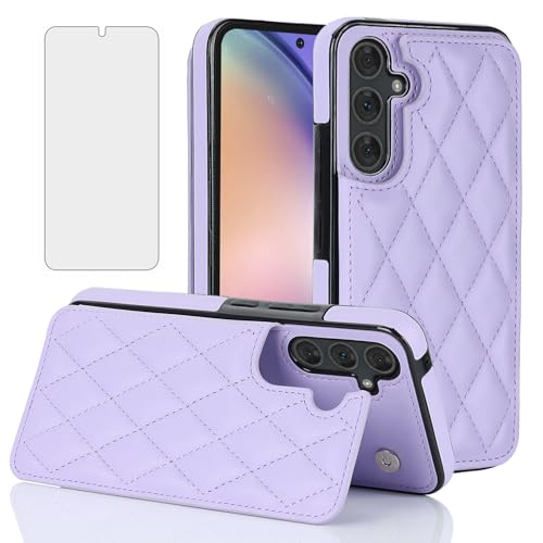 Coque Samsung S25 Plus Asuwish étui portefeuille cuir à rabat