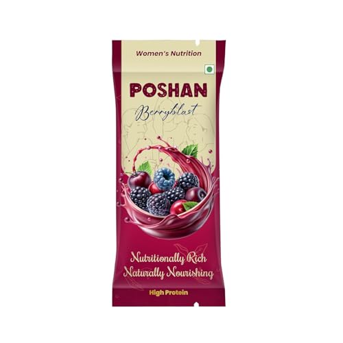 Image of POSHAN Women's Nutrition Protein Bar, 40 g | 8g Protein with 4G Fiber |No Added Sugar, 100% Vegetarian & Gluten-Free| Made with Dates, Ragi and Superfoods|No Trans Fat| Pack of 5