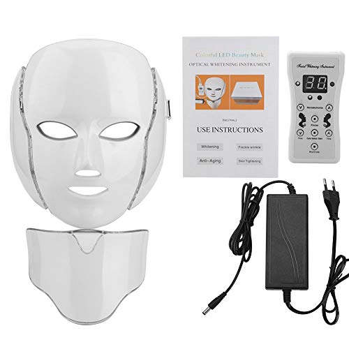 Preisvergleich Produktbild Lichttherapie Hautpflege Maschine,7-Farben-LED-Photonentherapi... Schönheitsmaske 100-240 V EU-Stecker