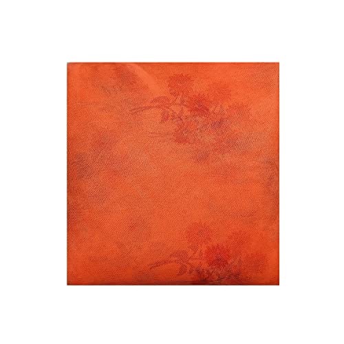 Image of Skab Double Bed High-Density Poly Ethylene Adults Washable 7 X 8 Feet Printed Mosquito Net /Machardani (Orange, Bed Box)