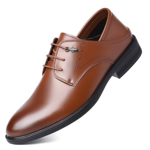 Men’s Business Tuxedo Dress Shoes for Men, Pointed Toe Lace-up Comfort Tuxedo Oxfords Formal Business Shoes