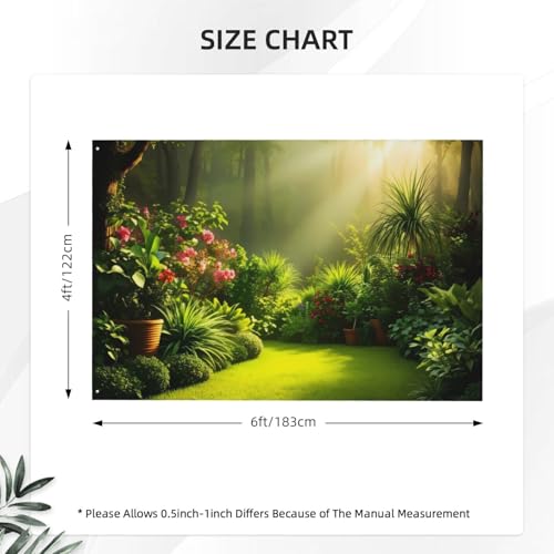 Drapeau double face pour jardin en polyester grand format durable - 4
