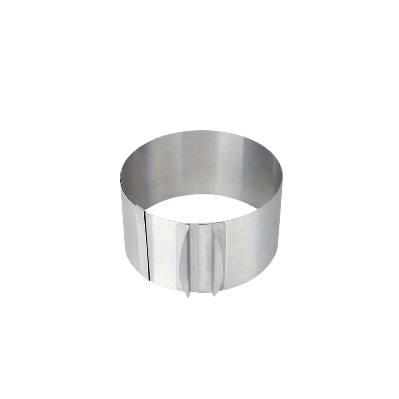 Anillos Para Tartas Anillo redondo ajustable de acero inoxidable for pastel, molde retráctil for pastel de Mousse, herramientas de anillo for hornear de fácil liberación, 2 uds. Para Postre，Tartas(Sma