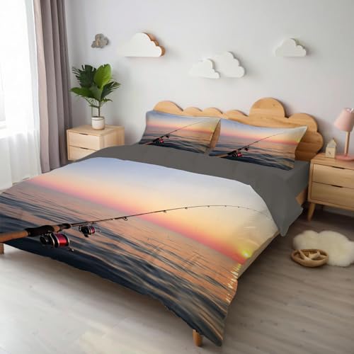 Housse de couette 200x200 sans bouton parure lit zippée microfibre - 4