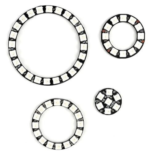 Kit anneau LED RVB WS2812B à culot E27 pour montage DIY avec Raspberry Pi et Arduino
