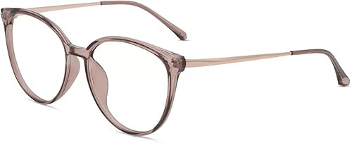 Miniatura 7 de Firmoo Lentes de gran tamaño con bloqueo de luz azul para mujereshombres, antirreflejos, antifatiga ocular, elegantes gafas redondas para