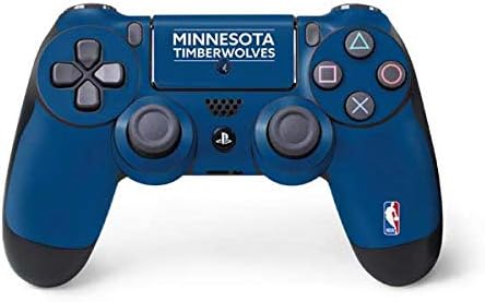 Skinit Decal Gaming Skin Compatible with PS4 Controller - Officially Licensed NBA Minnesota Timberwolves Marble Design