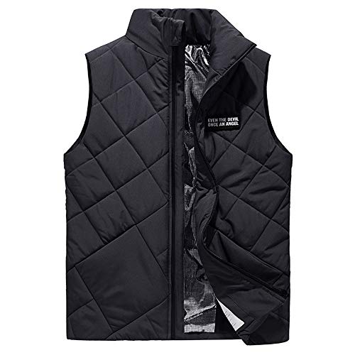 HotWinter Chaleco con Calefacción De Invierno, Chaqueta De Calefacción Eléctrica, con Interfaz USB, Chalecos Calientes para Hombres, Chaleco para Acampar Al Aire Libre Black-XXXL