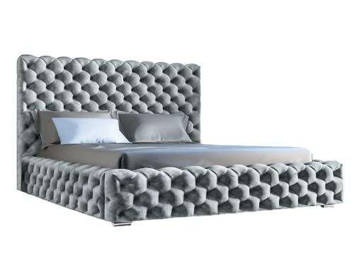 Heaven Polsterbett im Glamour-Stil mit zwei Bettkästen, verstärkter...