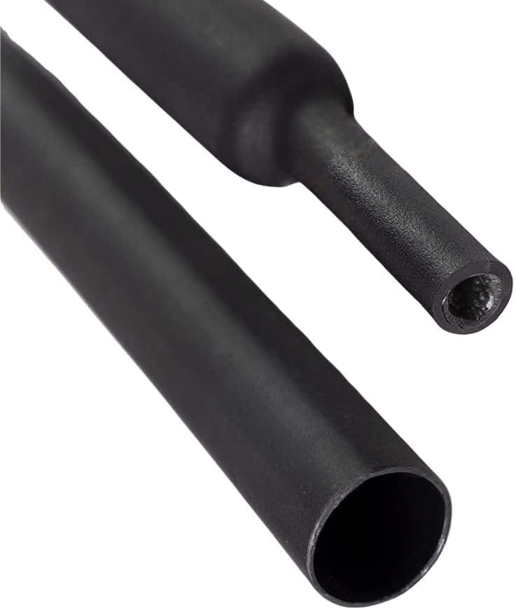 Kable Kontrol Heat Shrink Tubing – 3/8" Inch Black Heatshrink 200 Ft - 3:1 Shrink Ratio Adhesive Lined, Dual Wall Shrink Tube, UL Listed, Marine Grade, Industrial, Electrical Cable Sleeve