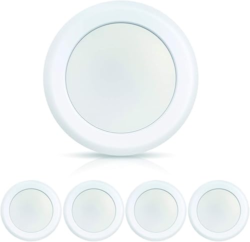 Miniatura 8 de ECOELER Luces LED de disco de techo regulables de 6 pulgadas, 15 W, luz de disco regulable, 6500 K, blanco claro, 1050 lm, certificación ETL, se