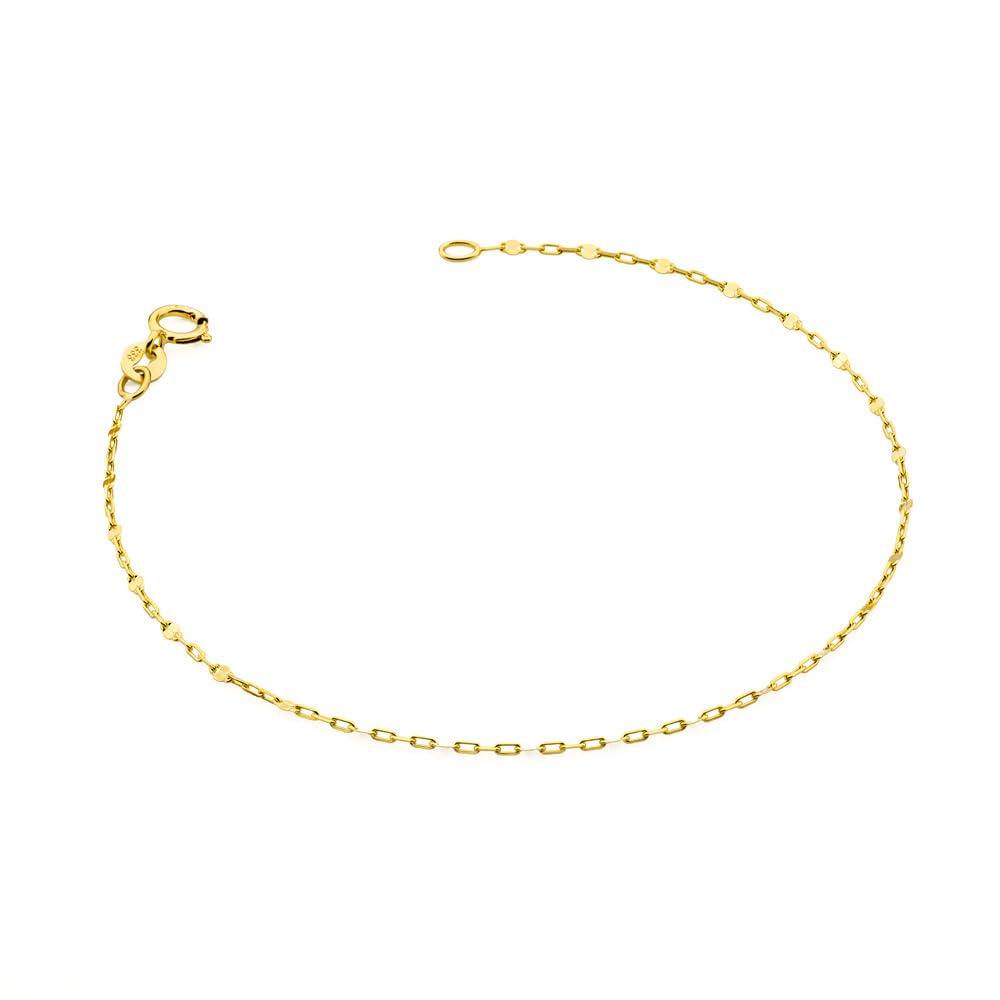 MARKO Delicato bracciale da donna in oro 333 – fine bracciale in vero oro giallo – filigrana per donne – braccialetto dell'amicizia – regalo per comunione e festa della mamma