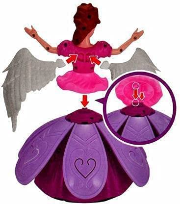 Image of Baby Doll Auto Rotating Princess Dancing Robot Music Toy 360 Rotational 3D LED Lights for Kids Children Birthday Gift Battery Operated Music & Lighting System (Multicolor)