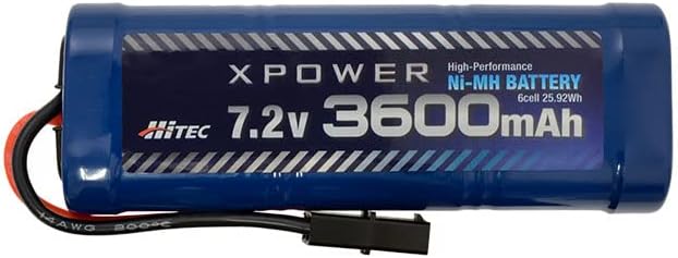 Miniatura 2 de Batería Hi-Tec XPOWER Ni-MH XP3600-NT-B 7.2 V 3600 mAh (conector tipo Tamiya) Batería RC Eléctrica RC Buggy Rally Race