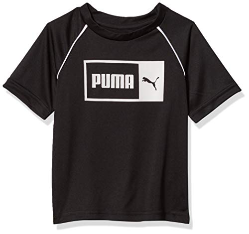 PUMA boys Performance T-shirt T Shirt, Puma Black, Medium 5 US