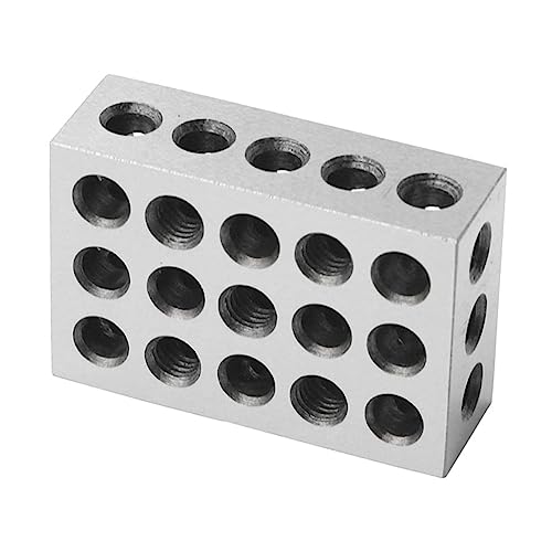 HOMSFOU Milling Machine Vise Flat Contours Block Metal Vise Parallel Pad 25x50x75mm