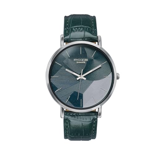 Image of Sonata Poze 9 with Quartz Analog Watch for Men