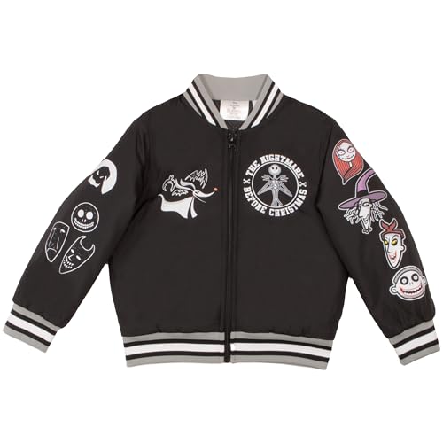 Disney Nightmare Before Christmas Varsity Bomber Jackets for Boys Jack Skellington Coats