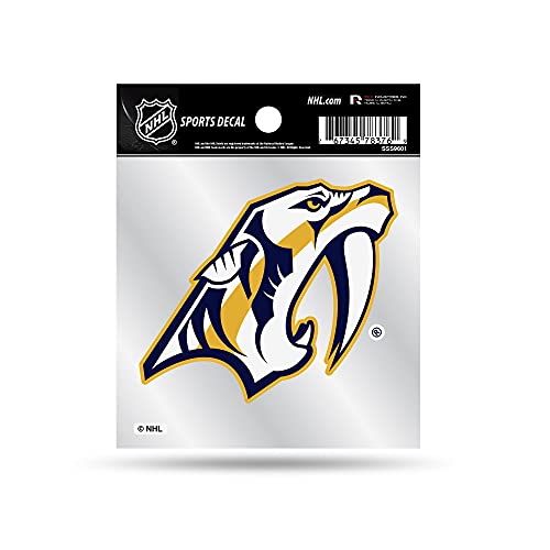 Rico Industries NHL Nashville Predators 4''x4'' Small Style Decal