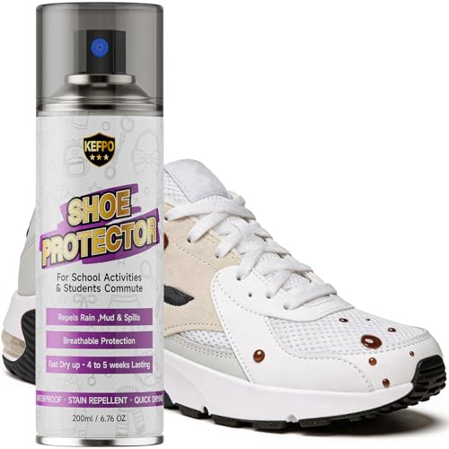 KEFPO Shoe Protector Spray for Sneakers: Waterproof...