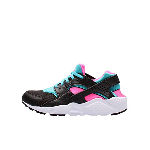 Nike Fille Huarache Run (GS) Chaussures de Running, Noir (Black (Noir/Blanc-Rose Explosion-GMM BL), 38