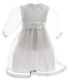 Princess Taufkleid Baby Kleid für Mädchen 100% Duchesse Satin 2-4 teilig Anna Gr. 74