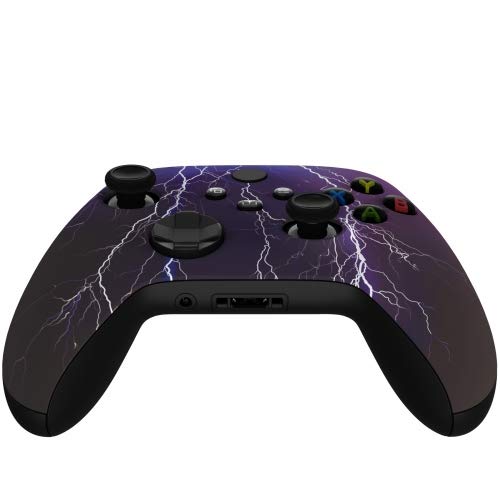 Image of MODDEDZONE Custom Wireless UNMODDED Controller for Xbox One S /X and PC with Exclusive and Unique Designs - The Perfect Gaming Gift for Enthusiasts, Expertly Crafted in the USA Violet Storm